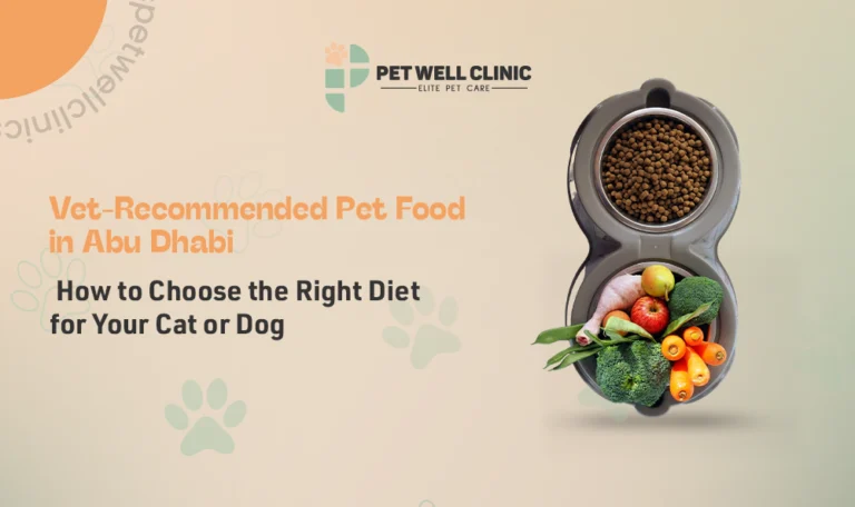 vet recommended pet food Abu Dhabi