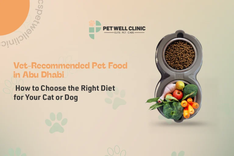 vet recommended pet food Abu Dhabi