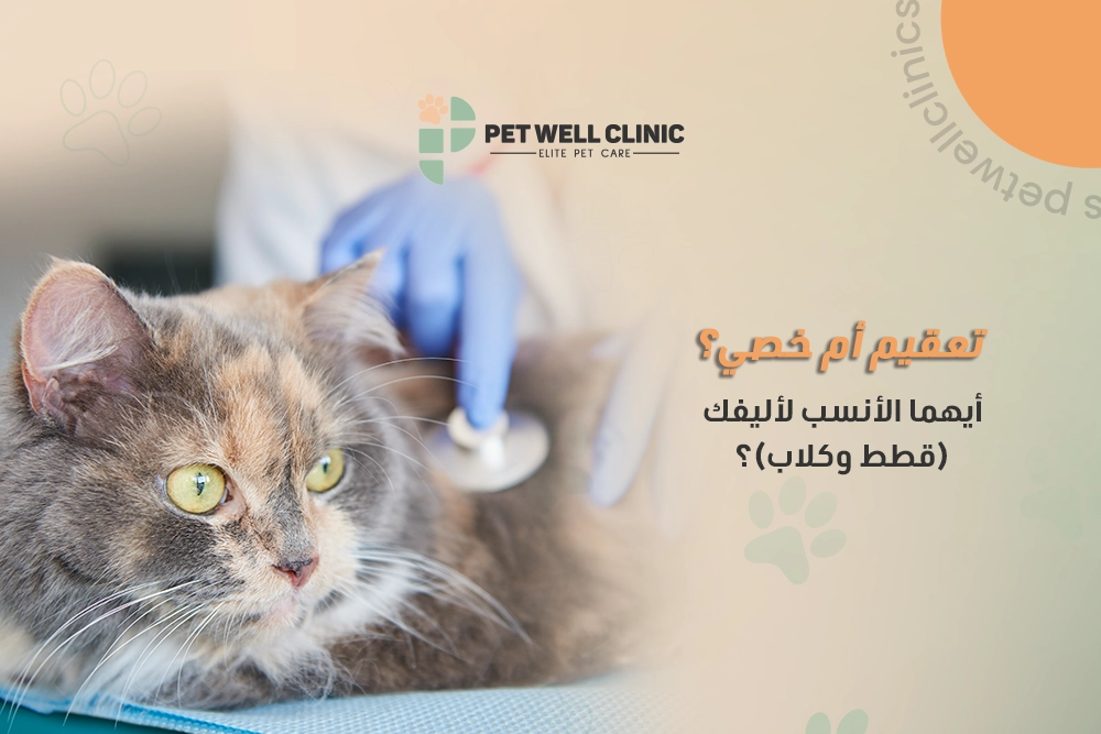 تعقيم أم خصي للقطط والكلاب