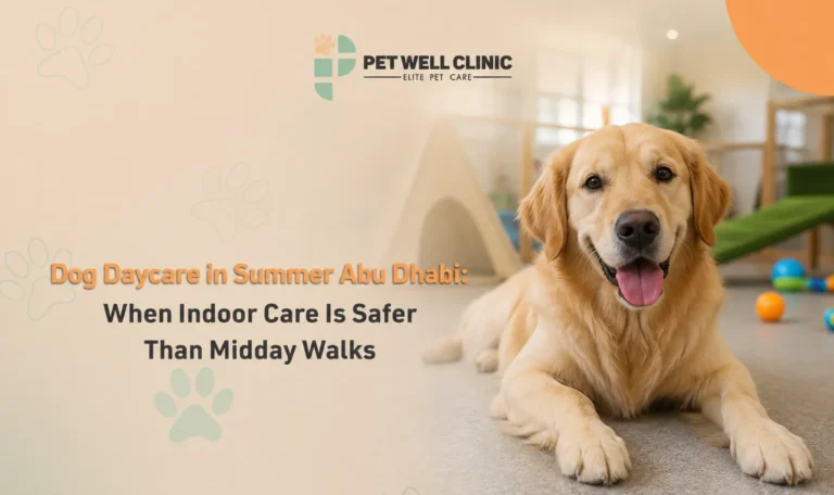 dog daycare summer Abu Dhabi