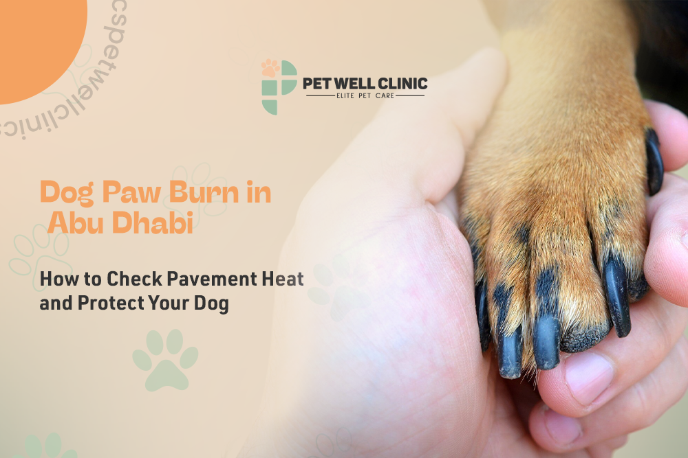 dog paw burn Abu Dhabi