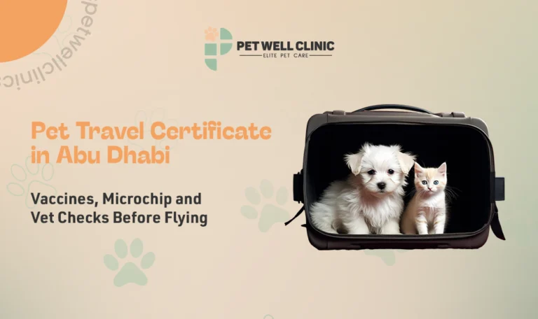 pet travel certificate Abu Dhabi